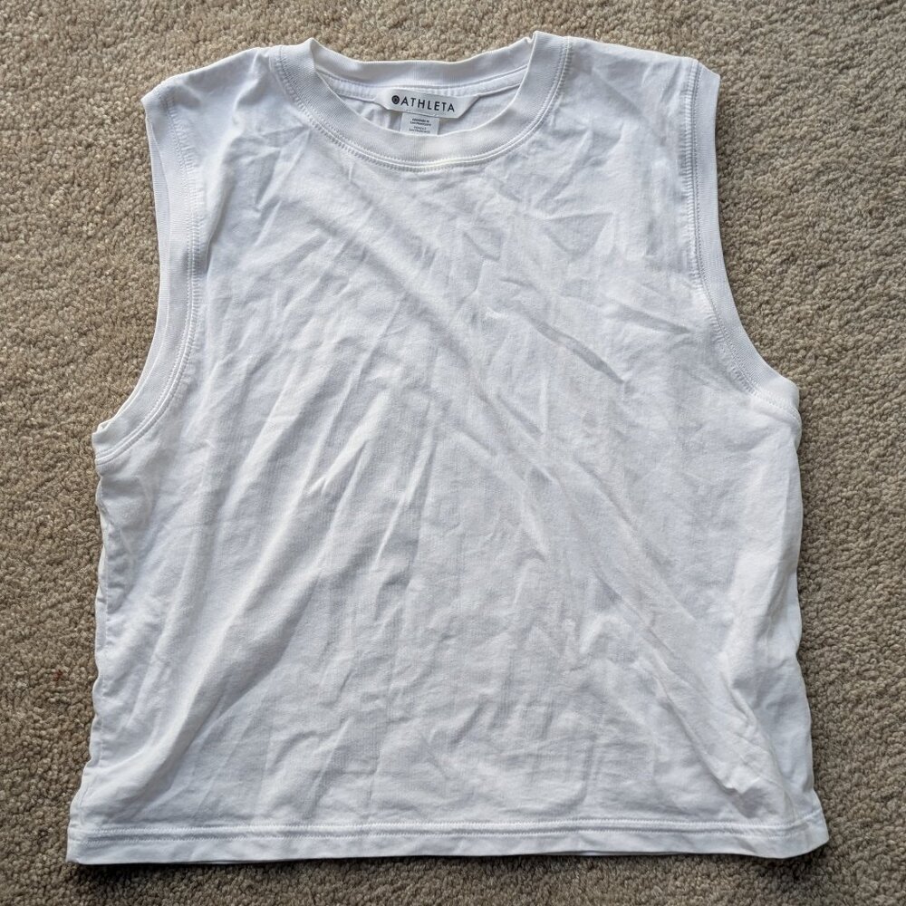 Athleta True Cotton Crop Tank, Size XS